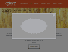 Tablet Screenshot of adoreministries.com